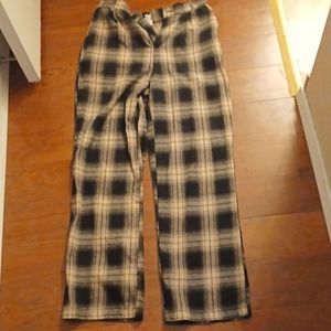 Checkered Tan and Black Pants